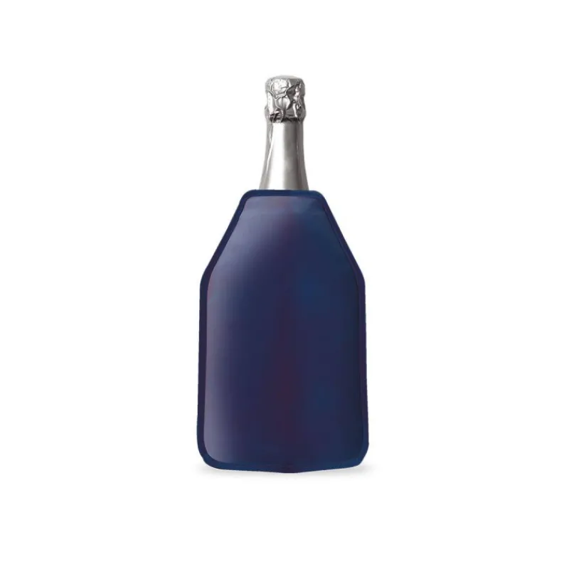 Rafraichisseurs-WD Lifestyle NAPA Rafraîchisseur souple Vin et Champagne Ajustable Bleu
