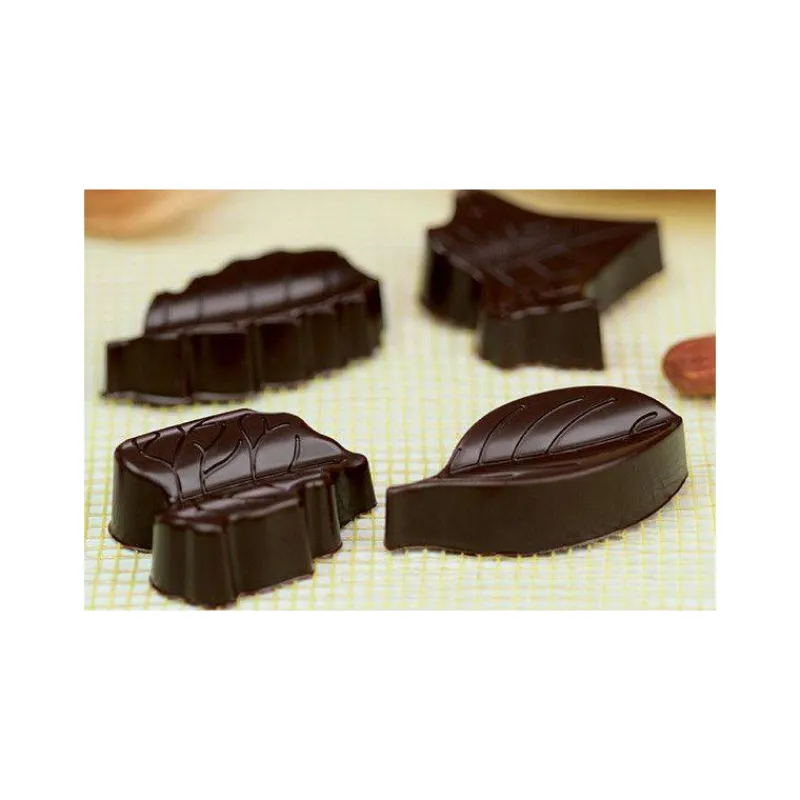 Moules Silikomart | Moules À Gâteaux Silicone-SilikoMart NATURE Moule Décoration Feuille Chocolat en silicone
