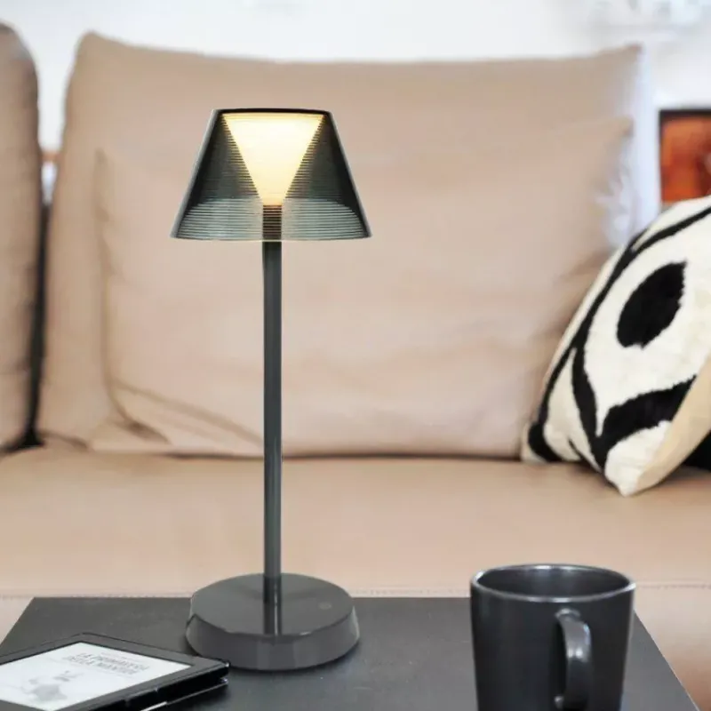 Accessoires De Décoration-WD Lifestyle NEW YORK Lampe rechargeable de table sans fil Gris
