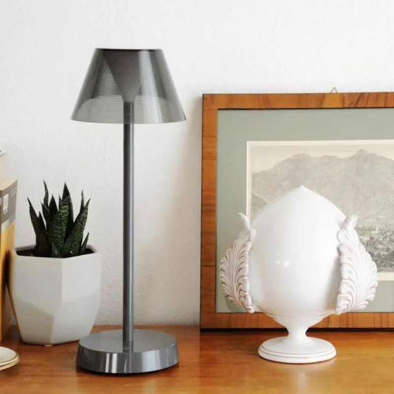 Accessoires De Décoration-WD Lifestyle NEW YORK Lampe rechargeable de table sans fil Marron