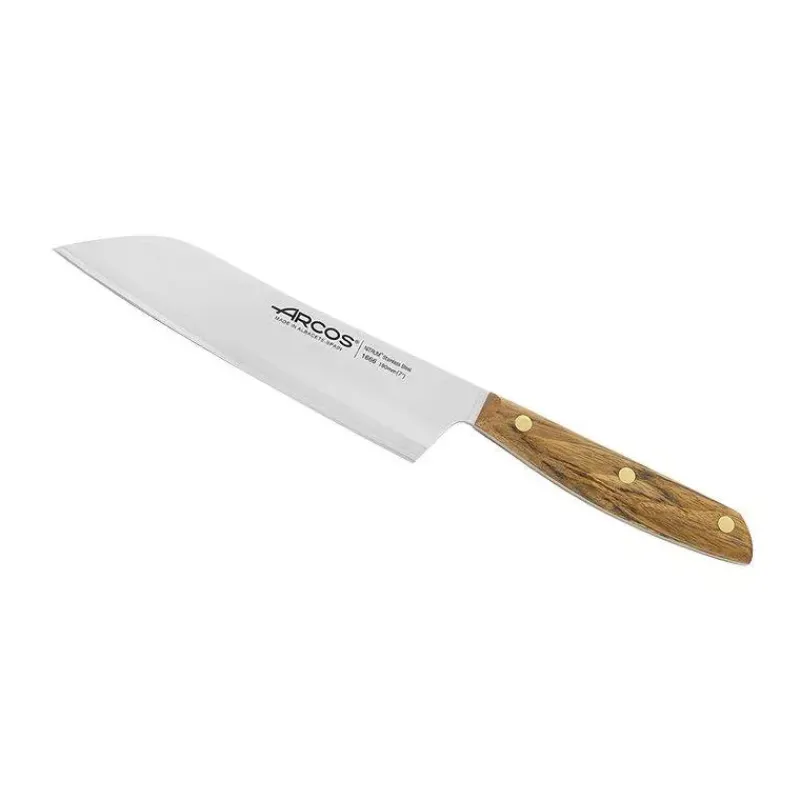 Couteaux Santoku | Couteaux Acier-ARCOS NORDIKA Couteau de cuisine Santoku 19 cm