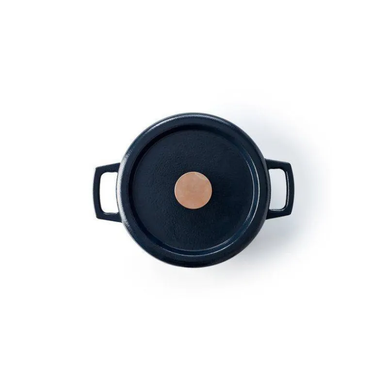 Cocottes En Fonte Traditionnelle-BEKA NORI Cocotte en fonte Emaillée Ronde Noir D26