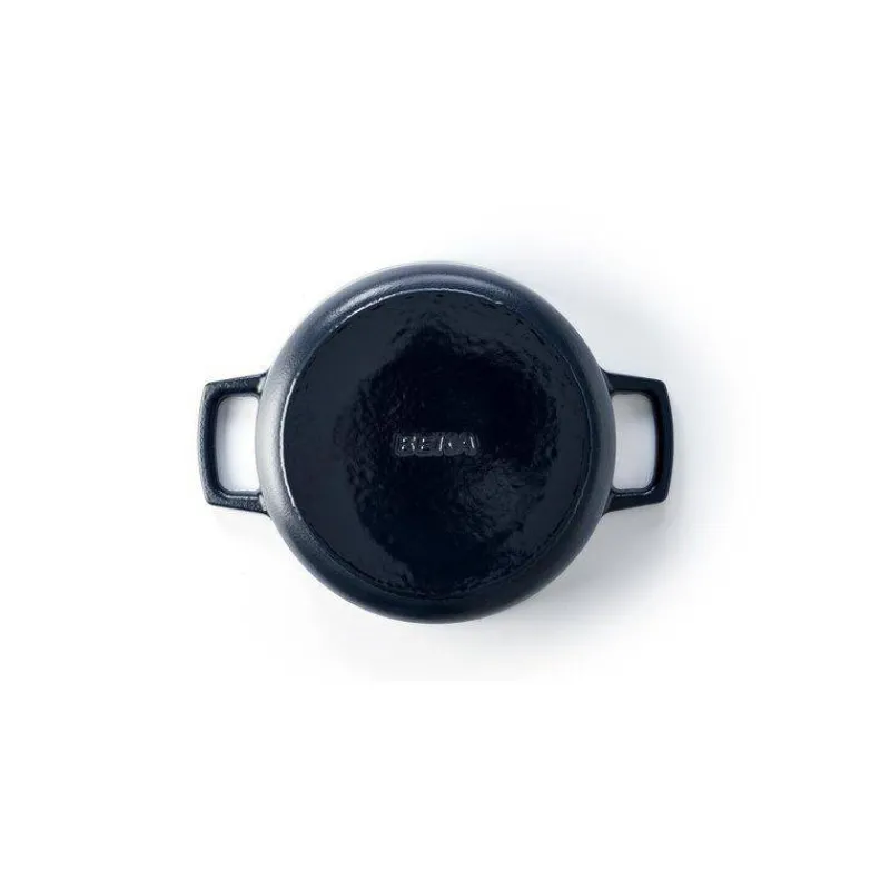 Cocottes En Fonte Traditionnelle-BEKA NORI Cocotte en fonte Emaillée Ronde Noir D26