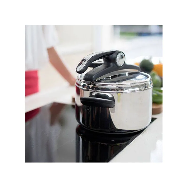 Ouvertures Classiques-Lagostina NOVIA LAGOEASY´UP Vitamin Autocuiseur Inox Couvercle à levier + panier   7 L