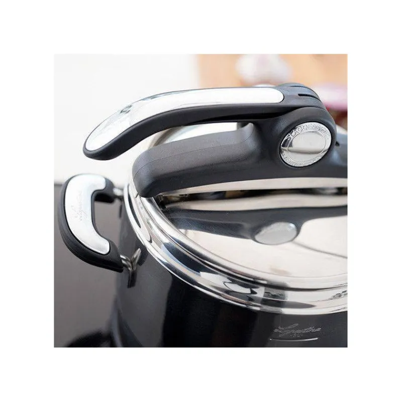 Ouvertures Classiques-Lagostina NOVIA LAGOEASY´UP Vitamin Autocuiseur Inox Couvercle à levier + panier   7 L