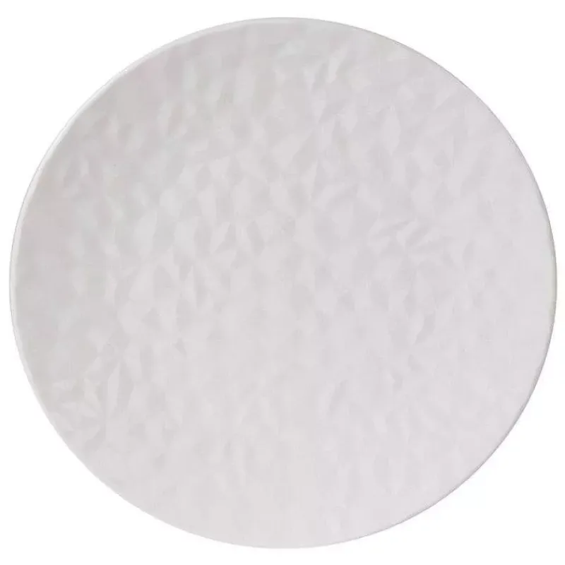 Assiettes Plates-TABLE PASSION OASIS Assiette plate en porcelaine blanche D27