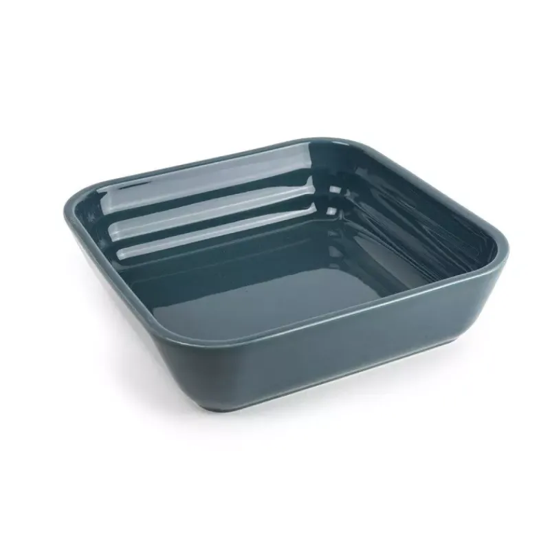Plats À Rôtir Et Gratins-Esprit de Cuisine ONDINE Plat à Four en Céramique Carré 23 cm BRETAGNE CERAMIQUE INDUSTRIE Bleu Prusse