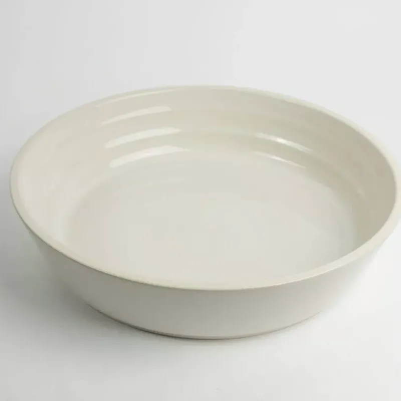 Plats À Rôtir Et Gratins-Esprit de Cuisine ONDINE Plat rond D28cm BRETAGNE CERAMIQUE INDUSTRIE Ecru