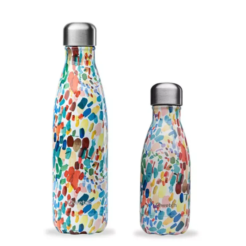 Gourdes Isothermes Et Mugs-Qwetch PACK Bouteilles isothermes double paroi en Inox Arty - 500 ml et 260 ml