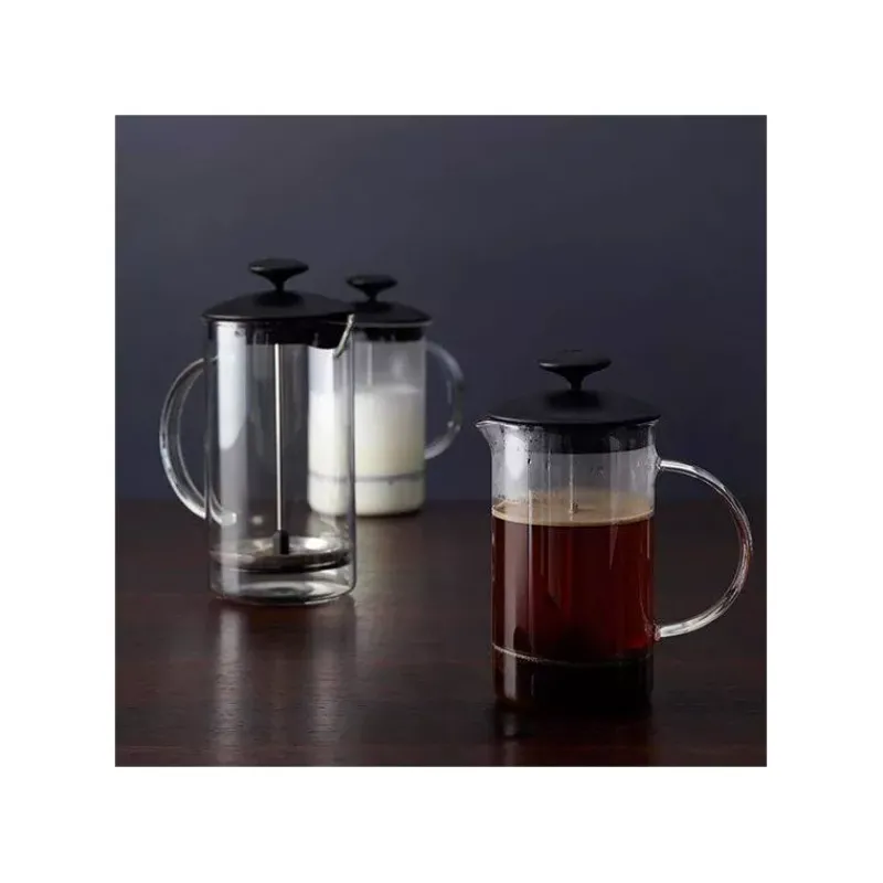 Théières, Cafetières Et Accessoires-LEONARDO Pack Cafetière à piston 5 Tasses et Pot de conservation PEBBLY