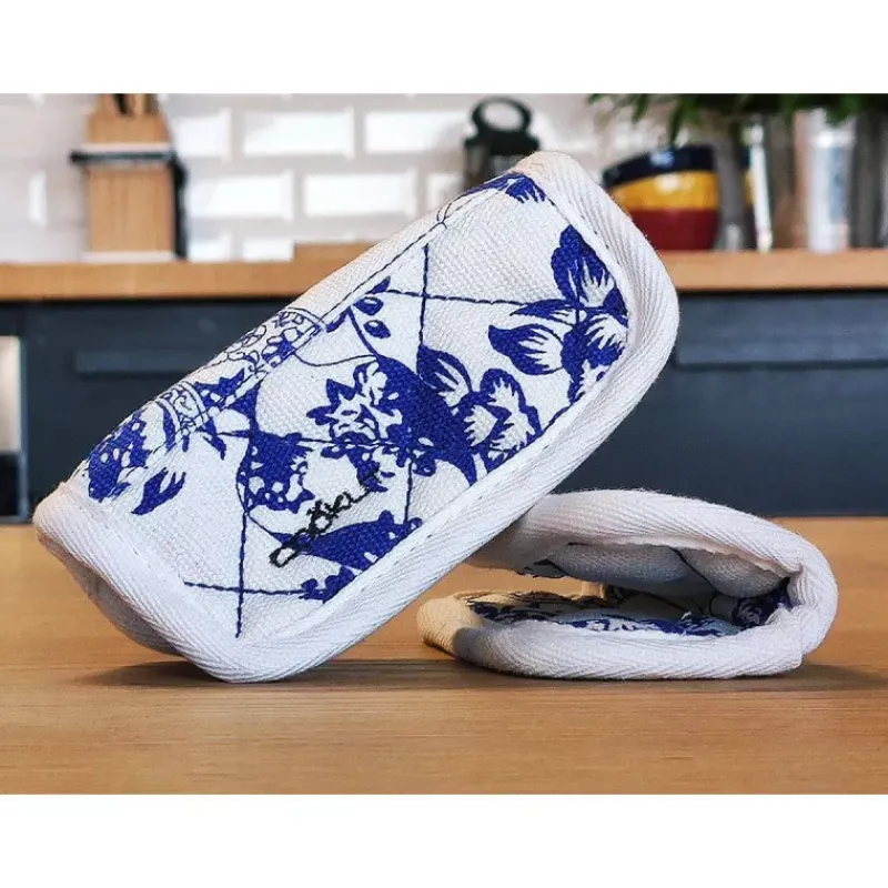L'incroyable Cocotte Cookut-COOKUT Paire de Maniques en Coton pour L´incroyable Cocotte - Polaire floral