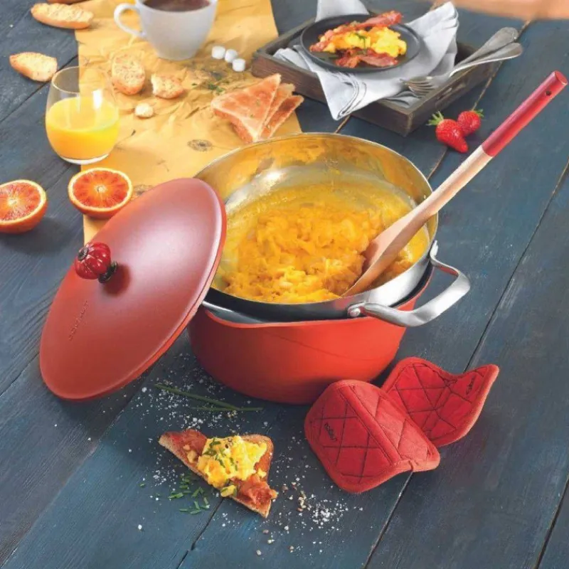 Maniques Et Gants | Gants Et Maniques-COOKUT Paire de Maniques en Coton pour L´incroyable Cocotte - Rouge Passion