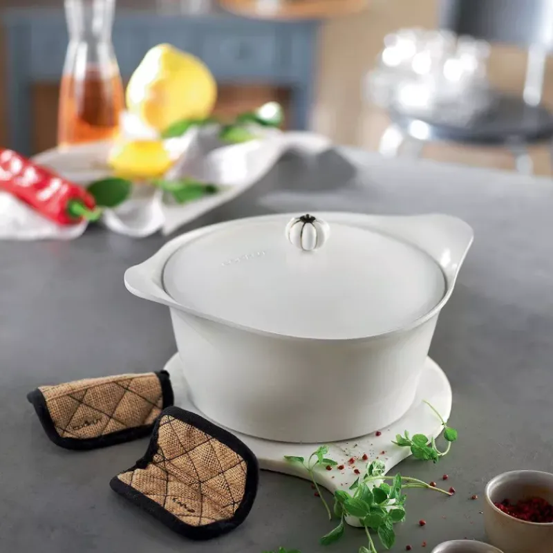 L'incroyable Cocotte Cookut-COOKUT Paire de Maniques en Coton pour L´incroyable Cocotte - Toile de jute