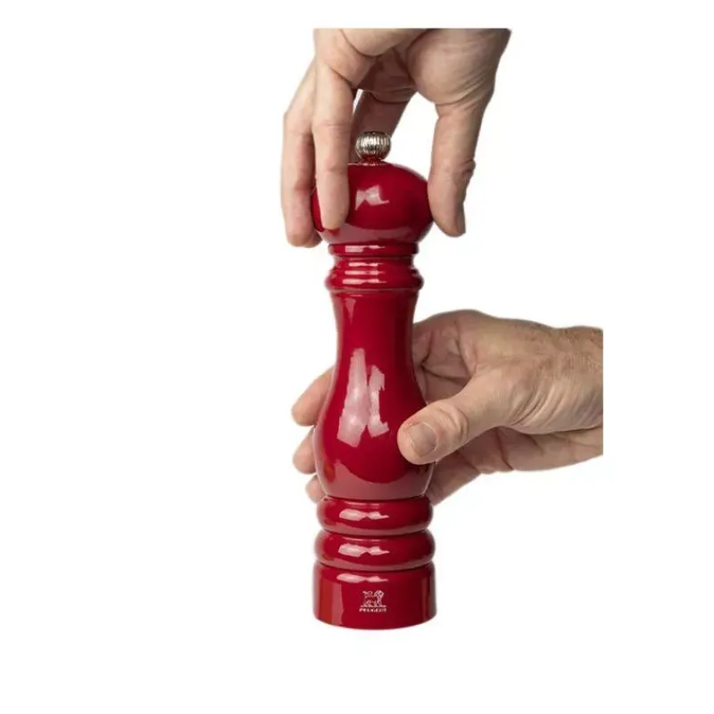 Moulins À Sel | Moulins À Poivre Peugeot-PEUGEOT PARIS Moulin à Poivre Bois U´SELECT 18 cm Laqué Rouge Passion
