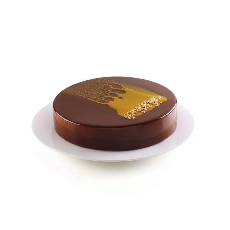Moules Silikomart | Moules À Gâteaux Silicone-SilikoMart PERLA Moule rond bord droit en silicone 3Design D20 cm