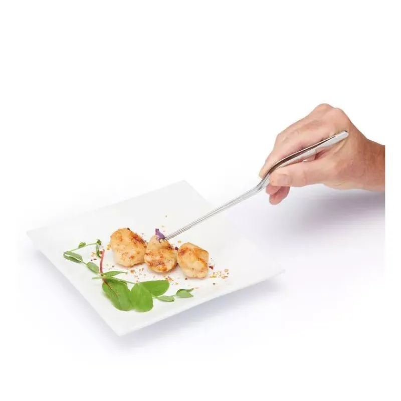 Dresser-ARCOS Petite Pince à dresser de précision courbée Inox L20 cm