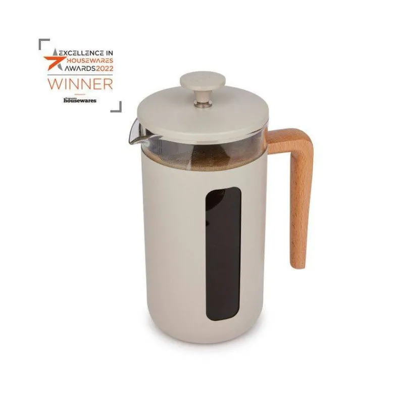 Théières, Cafetières Et Accessoires-Kitchen Craft PISA Cafetière à piston 8 Tasses La Cafetière Blanc Crème