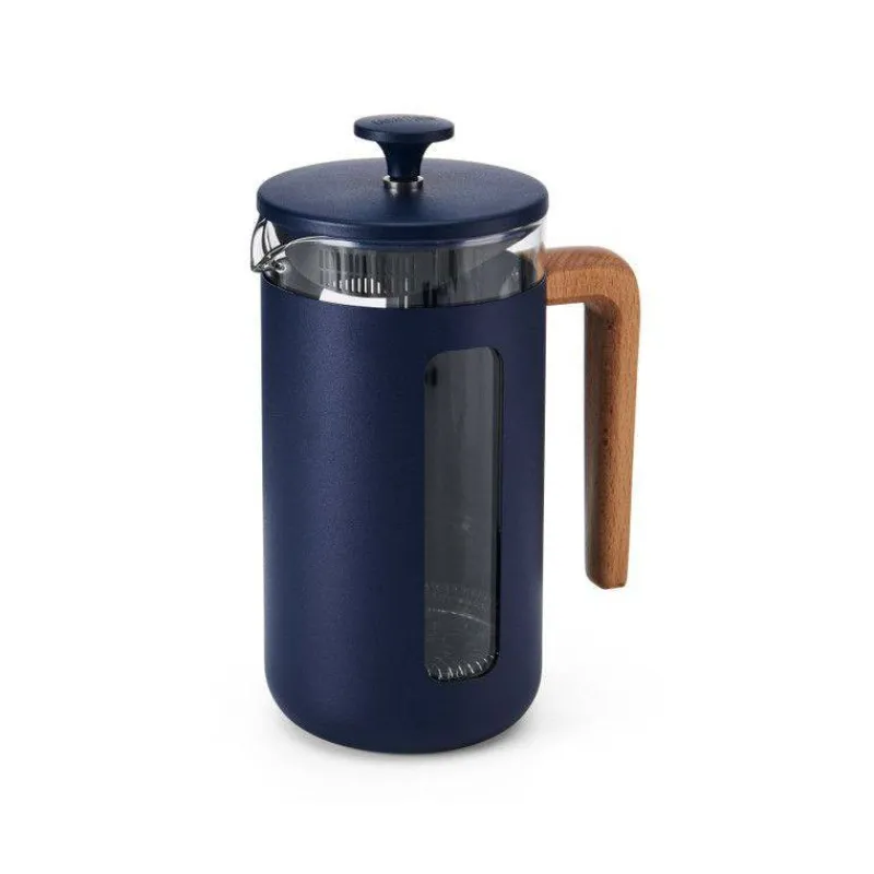 Théières, Cafetières Et Accessoires-Kitchen Craft PISA Cafetière à piston 8 Tasses La Cafetière Bleu Navy