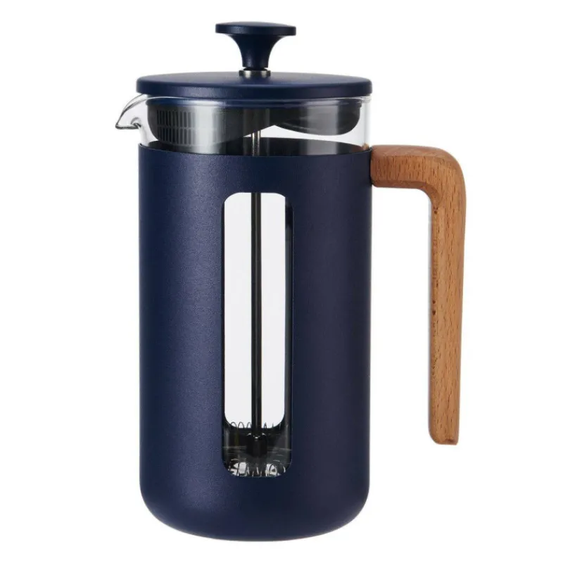 Théières, Cafetières Et Accessoires-Kitchen Craft PISA Cafetière à piston 8 Tasses La Cafetière Bleu Navy