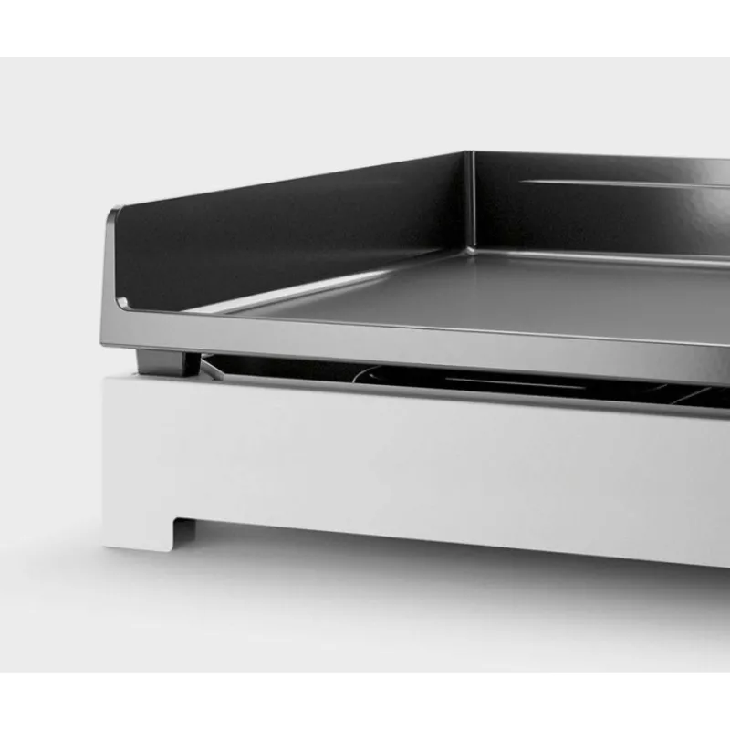 Plancha Électrique | Planchas-FORGE ADOUR Plancha Electrique en Fonte Chassis Inox 2 feux PREMIUM 60