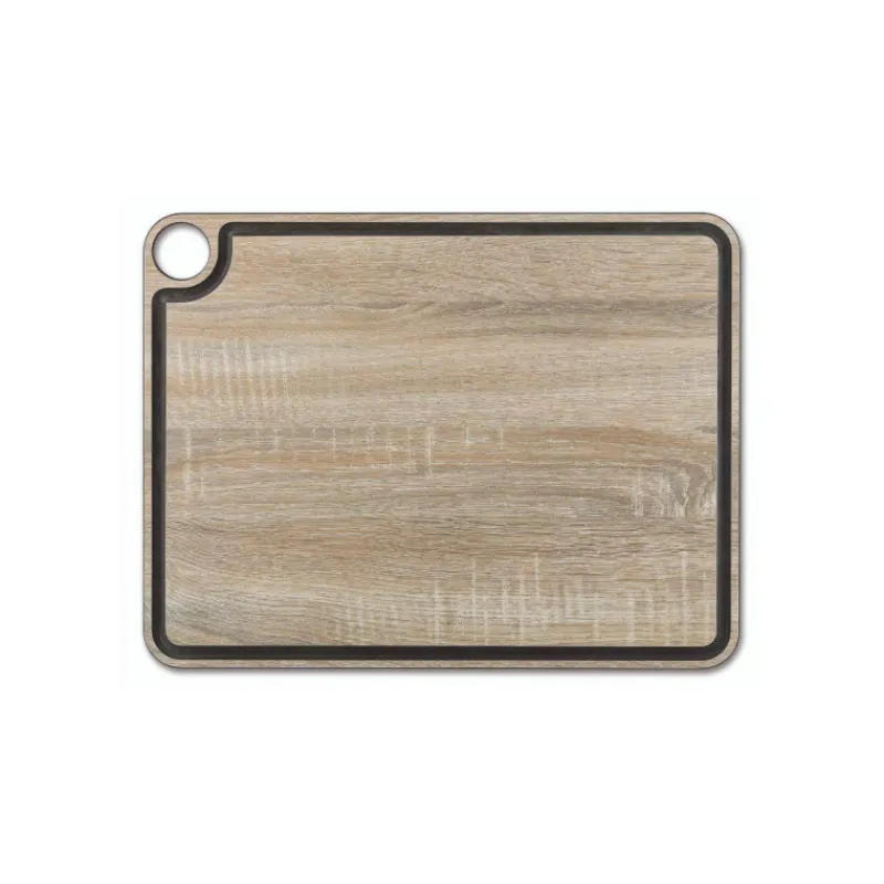 Planches À Découper En Résine-ARCOS Planche à Découper en Fibre  effet bois Cellulose et Résine Naturel 42.7 x 32.7