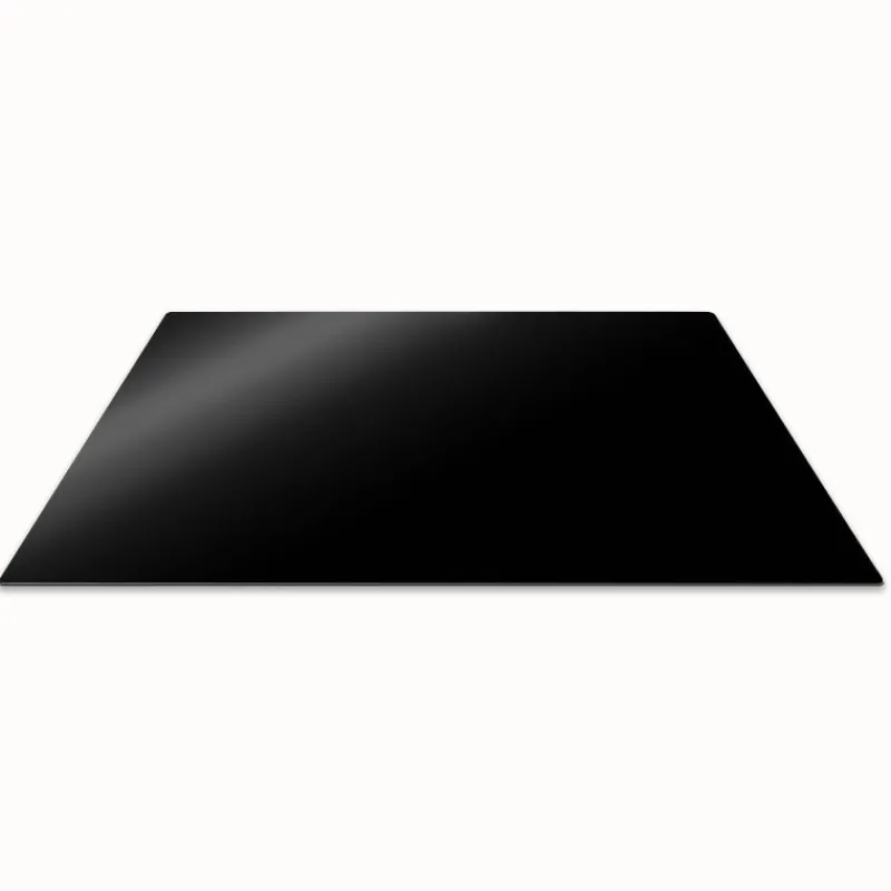 Planches En Verre | Planches De Travail-Pebbly Planche de protection plaque induction en verre Noir 57 x 50 cm