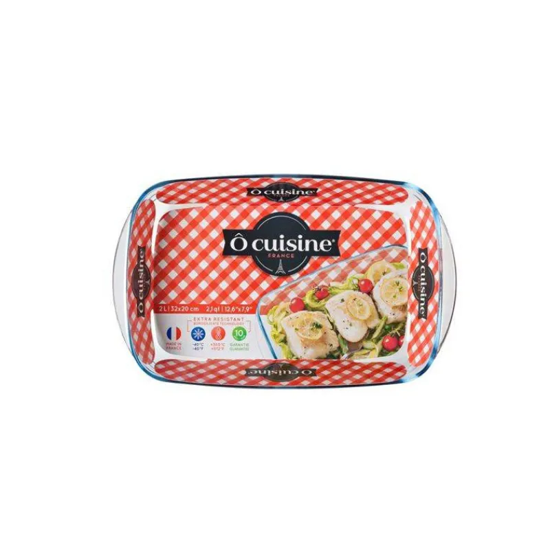 Plats En Verre | Plats À Rôtir Et Gratins-La Casserolerie Plat à four rectangulaire en verre 32 x 20 cm O Cuisine France