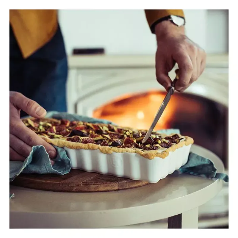 Moules À Tarte-Emile HENRY Plat à Tarte Tourtière Rectangulaire Longue Orange Toscane