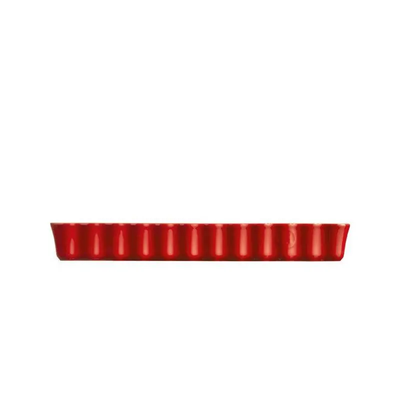 Moules À Tarte-Emile HENRY Plat à Tarte Tourtière Rectangulaire Longue Rouge Grand Cru
