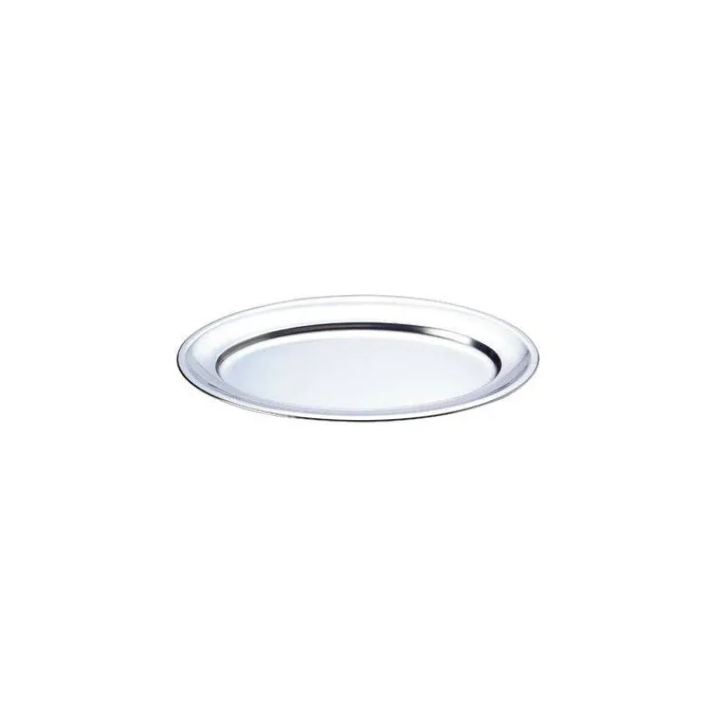 Plats Ovales-ARTAME Plat ovale Inox Service et Plateau Fruits de mer - 60 x 38 cm