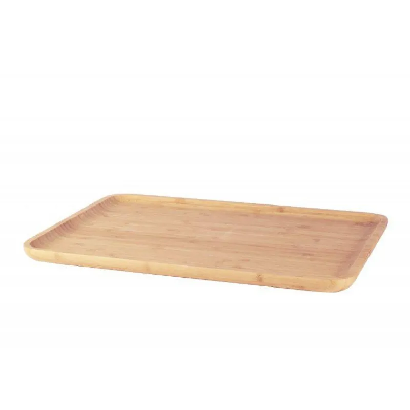 Plateaux Bois-Pebbly Plateau de service en bambou 42X30