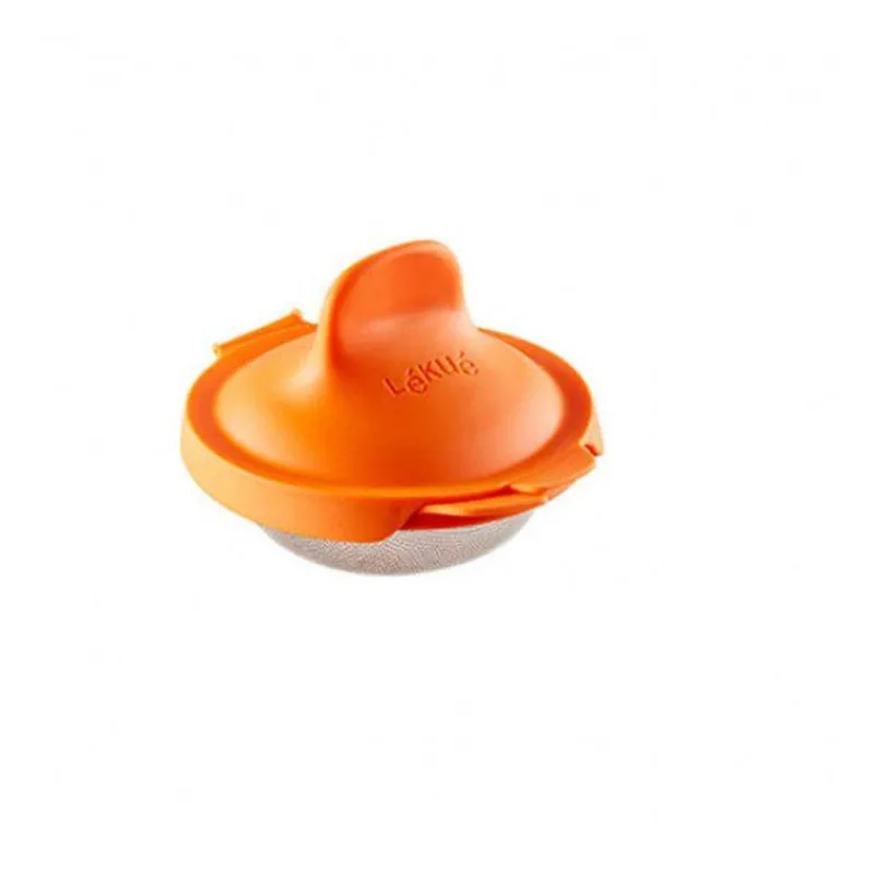 Accessoires De Cuisson-LEKUE Pocheuse à oeufs individuelle inox et silicone Lékué Orange