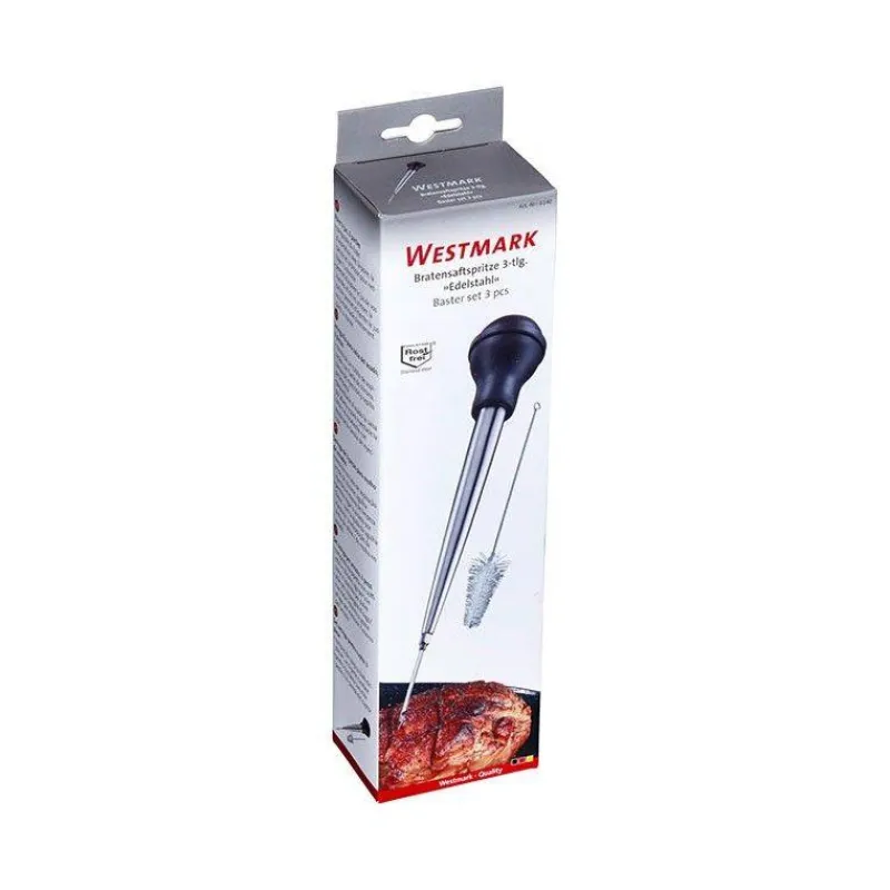 Poires À Sauce-WESTMARK Poire à jus et Sauce tube Inox + Goupillon + Seringue