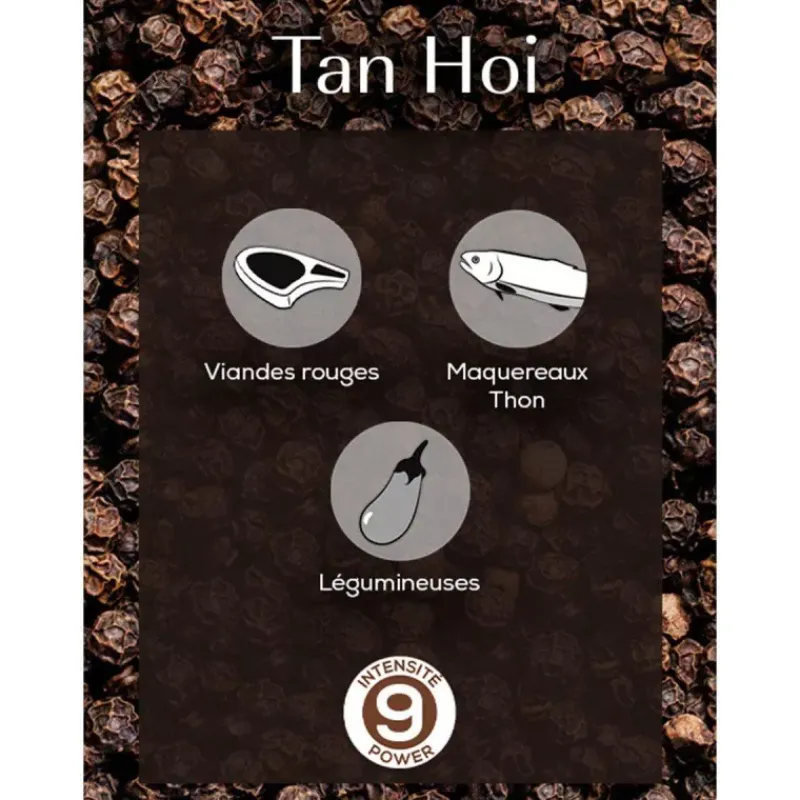 Epices-PEUGEOT Poivre noir Tan Hoi du Vietnam Sachets fraicheur 140g