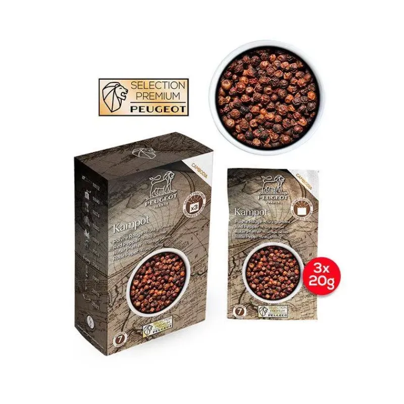 Epices-PEUGEOT Poivre Rouge Kampot 60 g