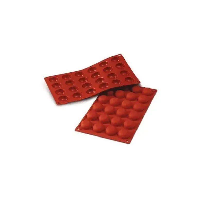 Moules Sphères Silicone | Moules Silikomart-SilikoMart POMPONETTE Moule demi sphère mini portion en silicone Classic 24 cavités