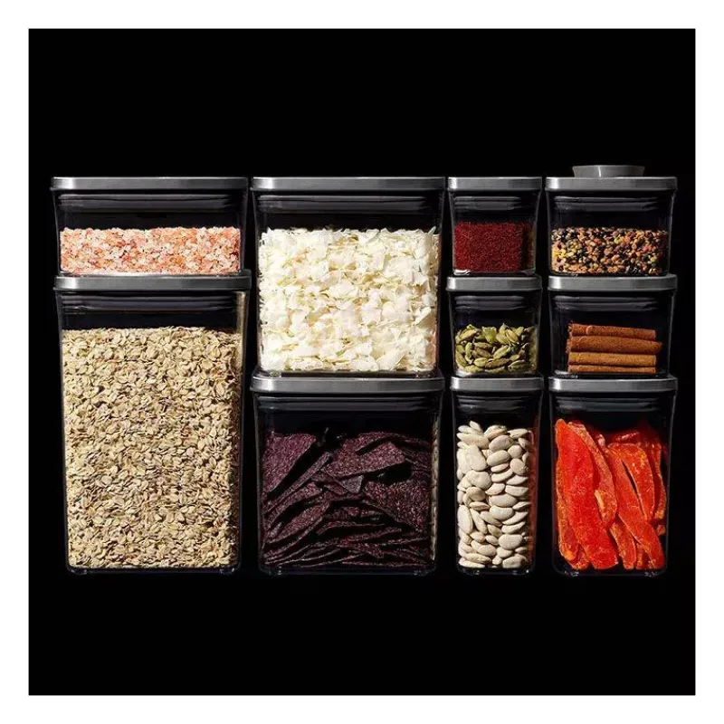 Boites Hermétiques-OXO POP INOX Boite de conservation 2.6 L Couvercle hermétique carré
