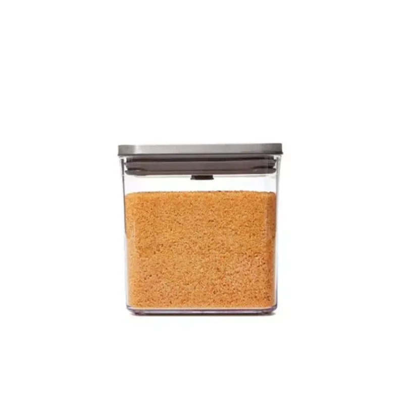 Boites Hermétiques-OXO POP INOX Boite de conservation 2.6 L Couvercle hermétique carré