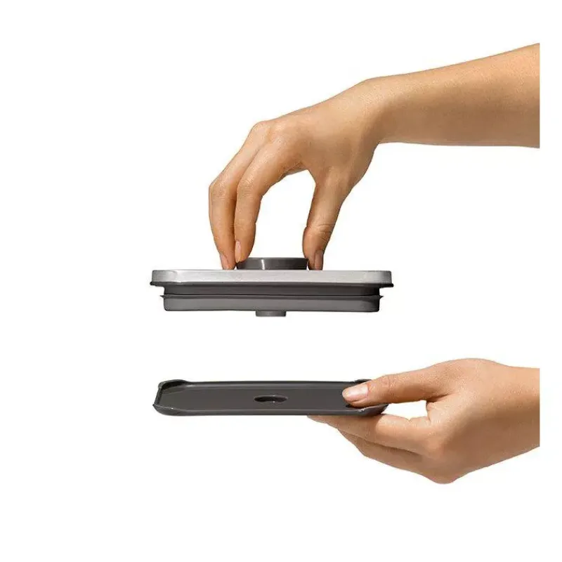 Boites Hermétiques-OXO POP INOX Boite de conservation 2.6 L Couvercle hermétique rectangle