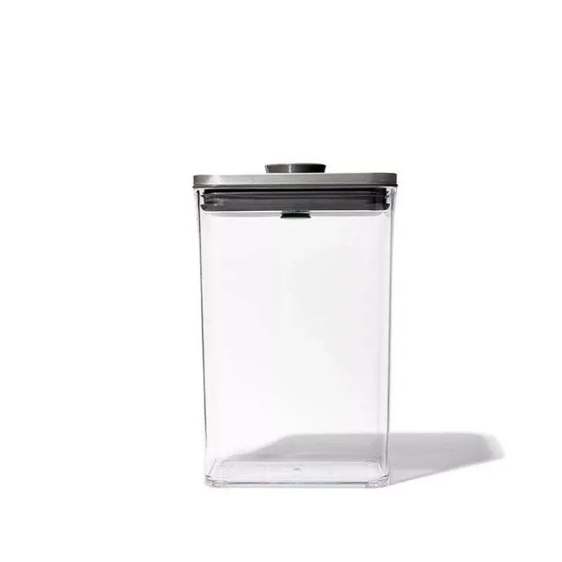 Boites Hermétiques-OXO POP INOX Boite de conservation 2.6 L Couvercle hermétique rectangle