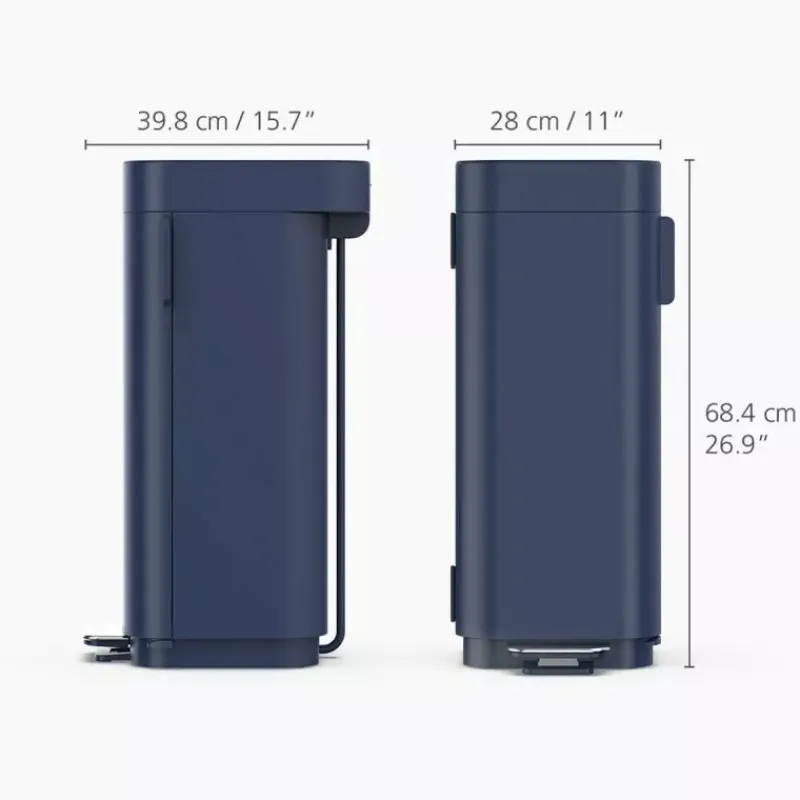Poubelles À Pédale-Joseph Joseph PORTA Poubelle de cuisine à pédale 40L Bleu Nuit