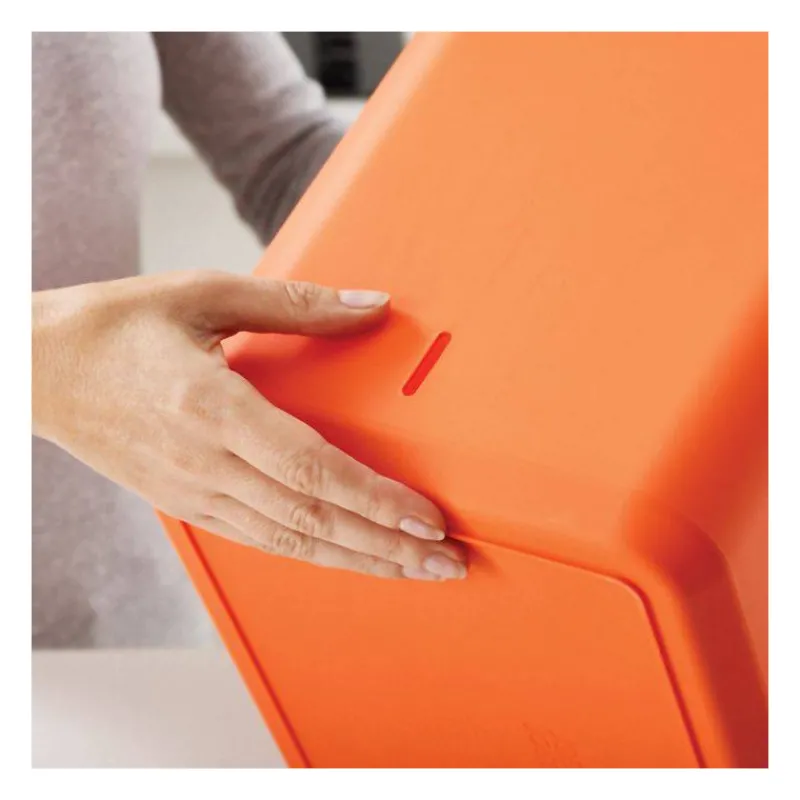 Poubelles De Tri Sélectif-Joseph Joseph Poubelle de cuisine Tri Sélectif TOTEM Compact 40 L Stone Pierre