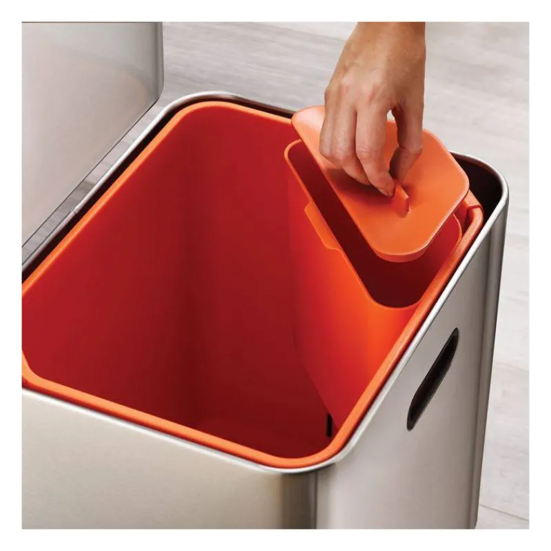 Poubelles De Tri Sélectif-Joseph Joseph Poubelle de cuisine Tri Sélectif TOTEM Max 60 L Inox