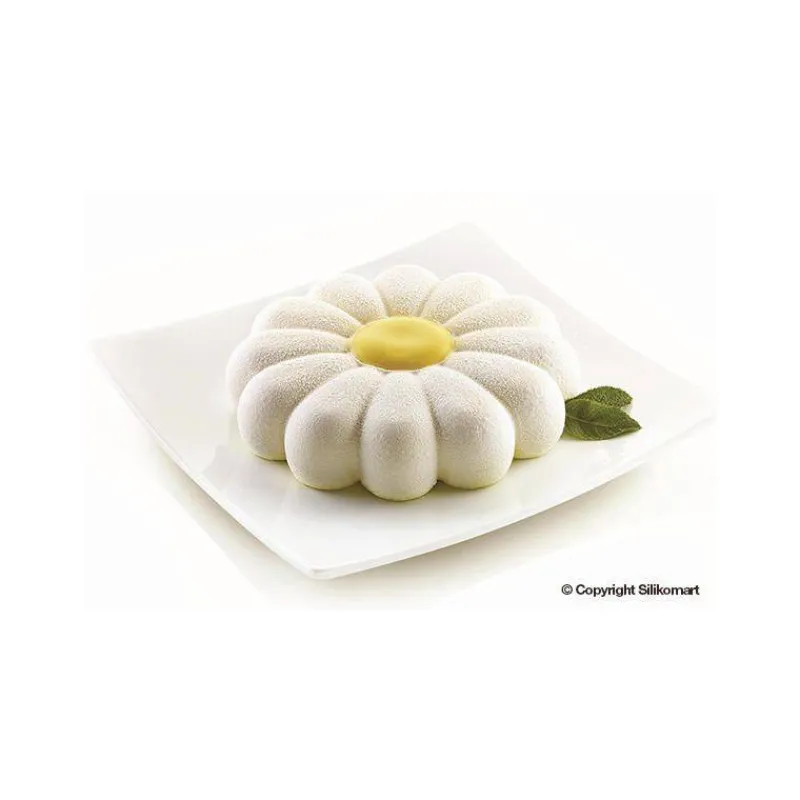Moules Silikomart | Moules À Gâteaux Silicone-SilikoMart PRIMAVERA Moule rond Marguerite en silicone 3Design D22 cm SC
