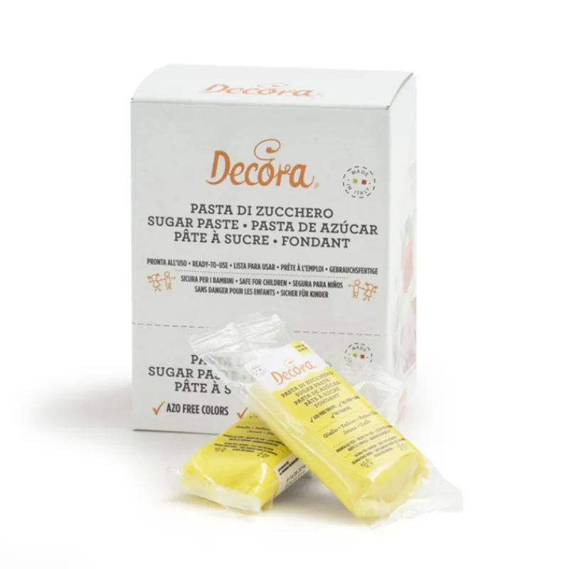 Pâte À Sucre | Sucres Et Décors-Decora Pâte à sucre classique Paquet de 100 g JAUNE