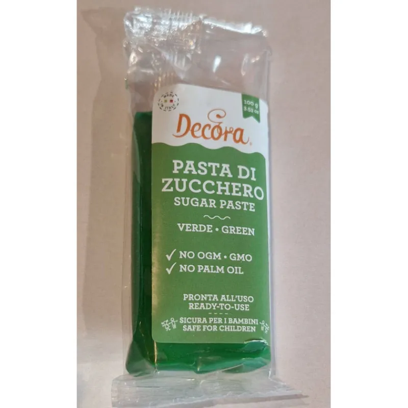 Pâte À Sucre | Sucres Et Décors-Decora Pâte à sucre classique Paquet de 100 g VERT