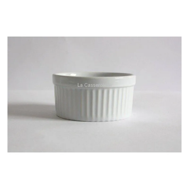 Ramequins Et Moules Individuels-La Casserolerie Ramequin en Grès émaillé blanc 7 cm