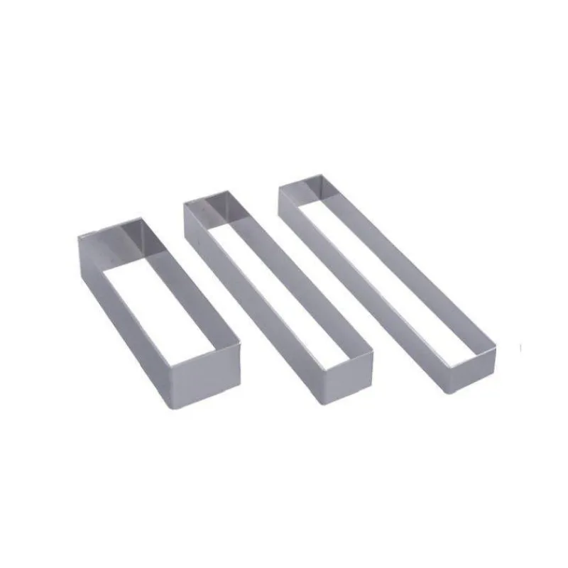 Emportes Pièces Rectangles-De Buyer Rectangle Inox Emporte pièce 12.4 x 4.3 H 3 cm