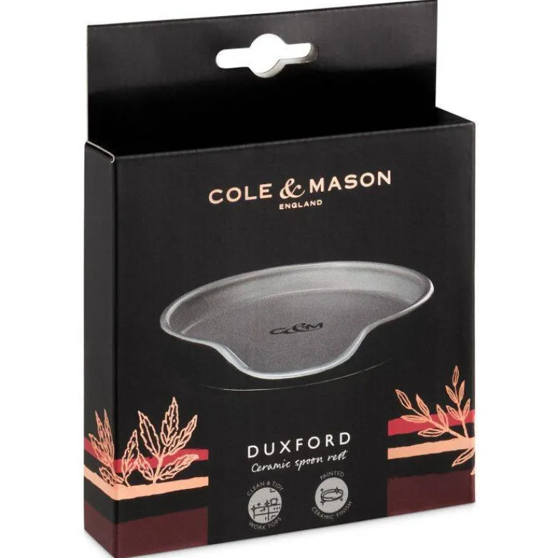 Repose Cuillères-COLE&MASON Repose cuillère et bouteille de vin en céramique Gris