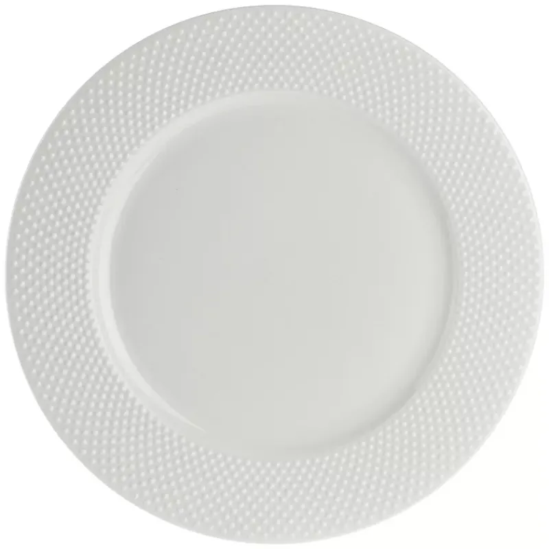 Assiettes Plates-PORCELLANA BIANCA RICHIAMO Assiette plate en porcelaine D27